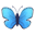 blue butterfly/bluesky